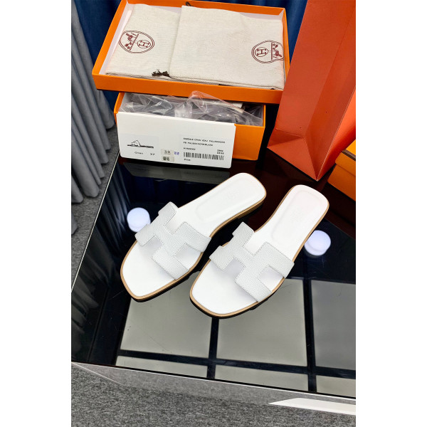 Hermes, Women's Slipper, White