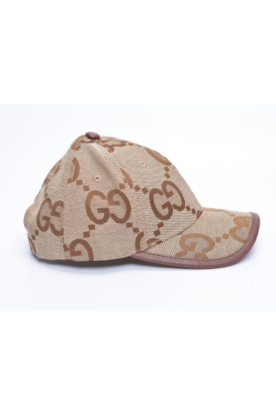 Gucci, Unisex Hat, Big Logo, Brown