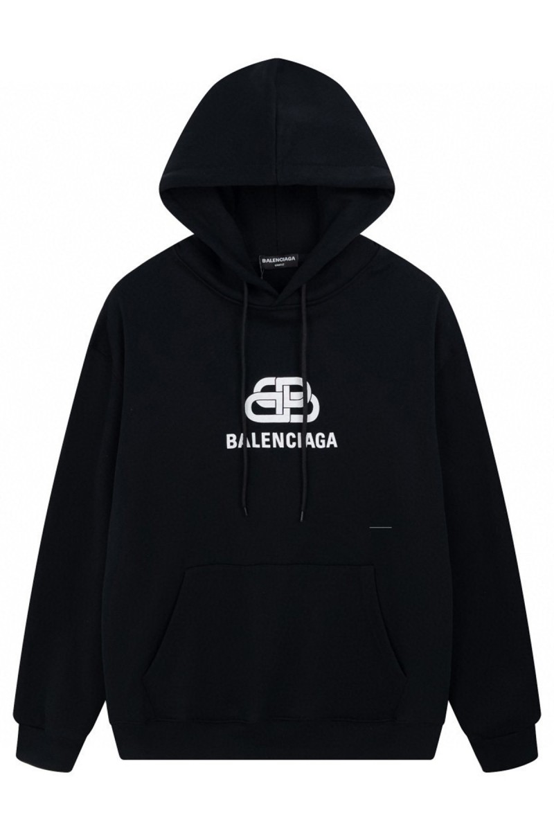 Balenciaga, Men's Hoodie, Black