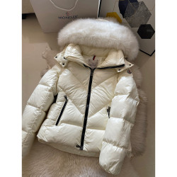 Moncler, Celac Short Down, Women's Jacket, White