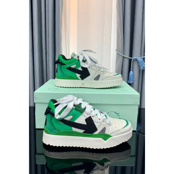 Off White, Men's Sneaker, Green