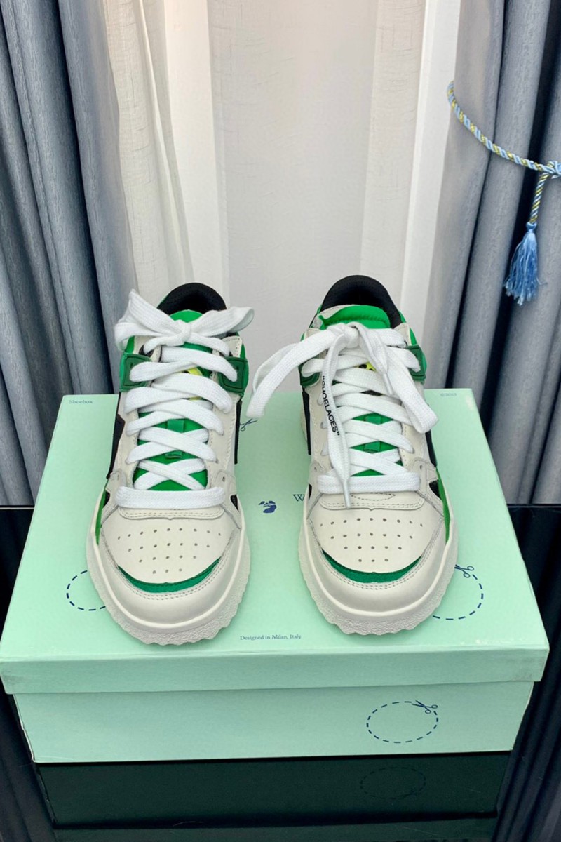 Off White, Men's Sneaker, Green