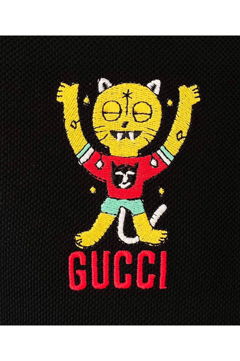 Gucci, Men's Polo, Black