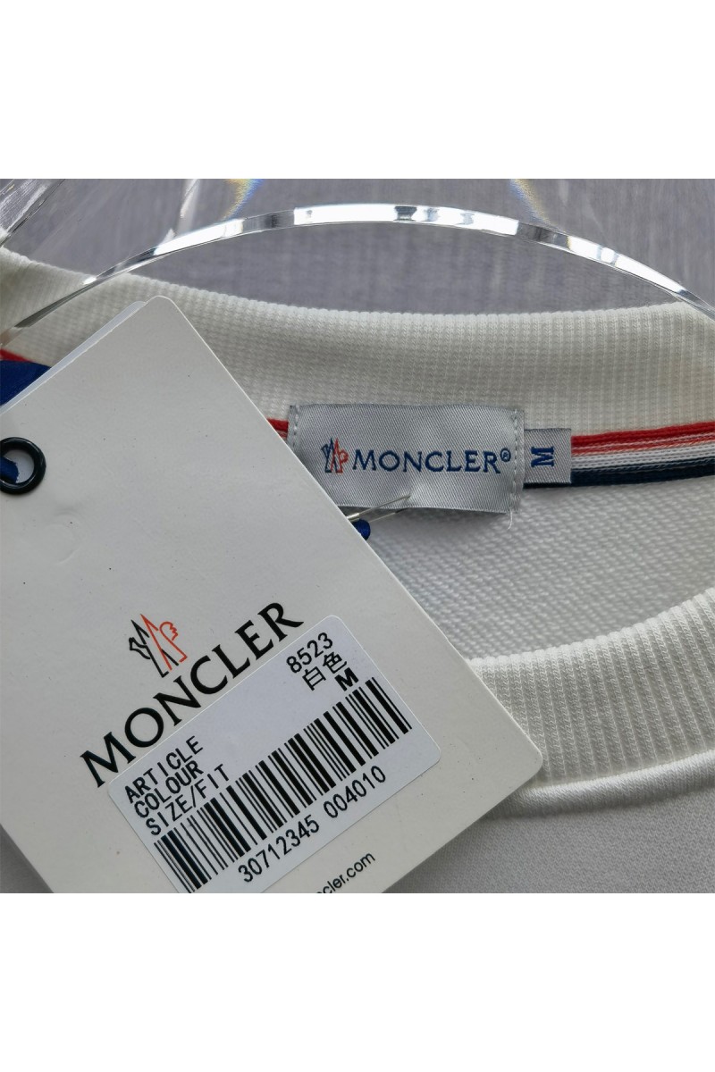 Moncler, Men's Pullover, White
